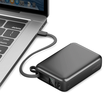 EnergEA внешний аккумулятор Integra Ultra 45W 20000mAh + кабель Type-C (черный) INT-20K45-GUN